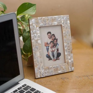 Handmade Mother of Pearl Photo <b>Frame</b> Rectangular Vertical Tabletop Picture <b>Frame</b> Elegant 4x6 Inch - Product Image 3