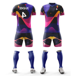 Soccer Suit Club Team Uniform Player Name Numbers Custom Logo <b>Compression</b> Sports Football Uniform Fully Sublimation Uniform - Product Image 4