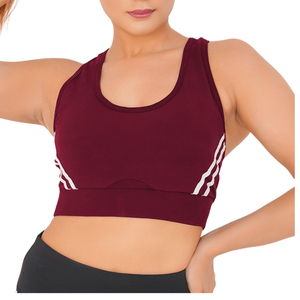 Sujetador Deportivo Personalizado sin Costuras para Niñas, Tejido Elástico Transpirable, Soporte Medio, Secado Rápido, Ecológico, para Yoga, Gimnasio, Entrenamiento, Running - Product Image 2