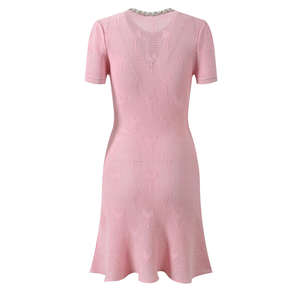 Vestido Polo Esencial de Verano para Mujer - Tela Piqué Transpirable - Vestido Mini Informal para Dama con Ribete a Rayas Personalizado - Product Image 2