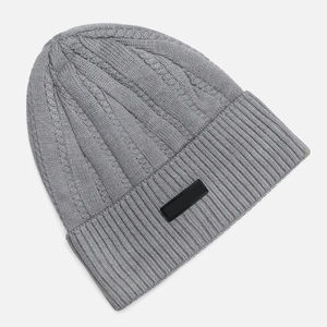 Custom Adjustable <b>Winter</b> Warm Soft Knit Beanie <b>Hats</b> for Men <b>Women</b> Unisex Ribbed Cuffed Skull Cap - Product Image 2
