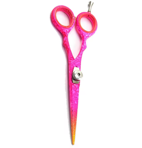 Ciseaux de coiffeur en acier inoxydable allemand, revêtement papier, lame tranchante et repose-doigts en céramique réglable ANAAIF - Product Image 4