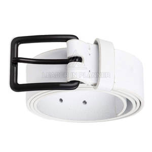 Ceintures en cuir pour hommes, dernier design, vente en gros, logo personnalisé imprimé, prix bas, boucles à ardillon, fabriquées au Pakistan - Product Image 3