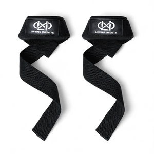 Premium Weight Lifting Wrist <b>Straps</b> for Deadlift Powerlifting Cross Training Gym Workout with Custom Logo - Product Image 1