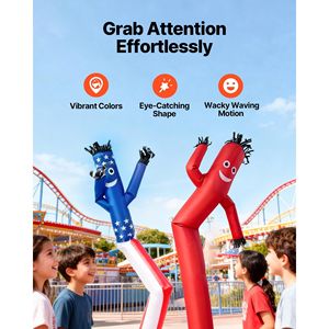 8 ft Tall 1/15 HP IPX3 Waterproof <b>Inflatable</b> Tube Man Blower Wacky Waving Wind Flying <b>Inflatable</b> Dancing Advertising <b>Inflatables</b> - Product Image 4
