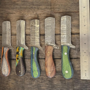 Cuchillos de caza hechos a mano de acero de Damasco de 6 pulgadas con fundas de cuero, lote al por mayor de 20 cuchillos - Product Image 5