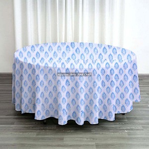 Best Price Cotton 20 Sheeting 180 cm <b>Round</b> <b>Tablecloth</b> for 6 Seater Dining Table Durable and Soft Fabric for Kitchen Garden Use - Product Image 4
