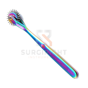 Rueda de Wartenberg Neuro con 2 cabezales de acero, instrumento de diagnóstico multicolor arcoíris, herramienta para pruebas sensoriales de nervios de SurgiRight - Product Image 3