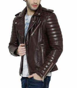 High Quality <b>Men</b> <b>Leather</b> <b>Jacket</b> 2026 Genuine <b>Leather</b> <b>Jacket</b> for <b>Men</b> Custom Production Available - Product Image 2