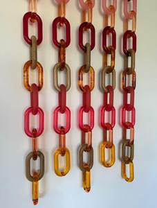 Decoración de Pared con Eslabones de Cadena de Resina, Adorno Colgante Decorativo para Decoración Interior de Hoteles y Restaurantes Contemporáneos - Product Image 6