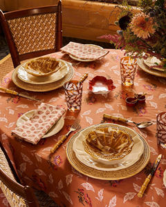 Set de table rond en rotin tressé en spirale, fait main, artistique, naturel, écologique, décoratif, vente en gros, OEM, ODM - Product Image 6