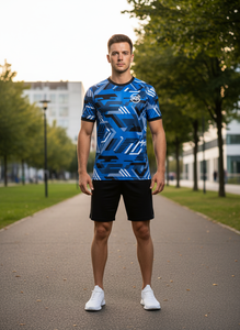 OEM Custom Sublimated Football Jerseys Soccer Uniforms Men's Embroidered <b>Names</b> Quick Dry Breathable Polyester/Cotton - Product Image 5