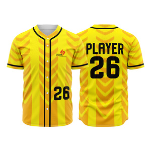 Maillot de baseball personnalisé en tissu mesh à séchage rapide pour les entraînements et les matchs, uniforme d'équipe, OEM, marque privée, vente en gros - Product Image 1