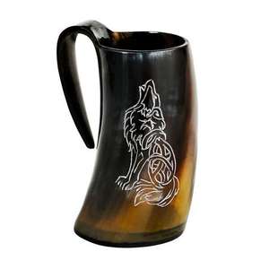 Cuerno de Beber Vikingo de Cuerno de Búfalo, Hecho a Mano, Tradicional, Acabado Natural, para Regalos, Venta al Por Mayor - Product Image 1