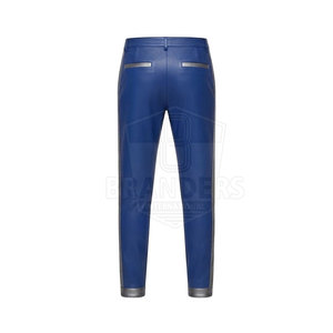 Conjunto Deportivo Urbano de Cuero para Hombre con Chaqueta de Cierre Completo y Pantalones Coordinados, Ropa Moderna de Moda Urbana - Product Image 6
