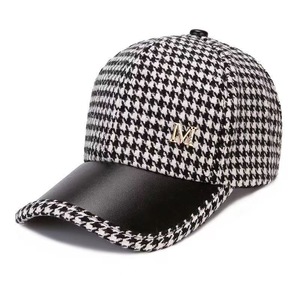 Gorra de Béisbol para Mujer, de Lana, para Otoño e Invierno, Estilo Retro Británico, con Visera Curva Ajustable - Product Image 3