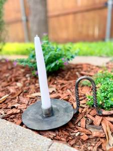 <b>Silver</b> <b>Candlestick</b> Holder Round Base Durable Home Decoration Metal Candle Holder - Product Image 6
