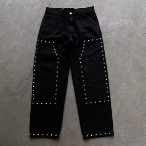 Pantalones de Trabajo Personalizados para Hombre, Estilo Carpintero, Doble Rodilla, 100% Algodón Twill, Lavado Vintage, Pierna Recta, Fabricante Mayorista OEM - Product Image 4