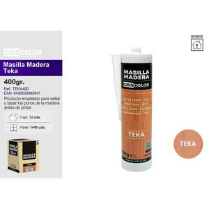 Criscolor Masilla per Legno Teak 400gr, Riempitivo per Interni - Product Image 1