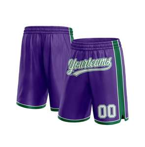 Pantalones Cortos de Baloncesto Vintage para Hombre, Tela de Malla, Cintura Elástica, Largos y Holgados, Logotipo Bordado Personalizado, Ropa Deportiva de Equipo - Product Image 6