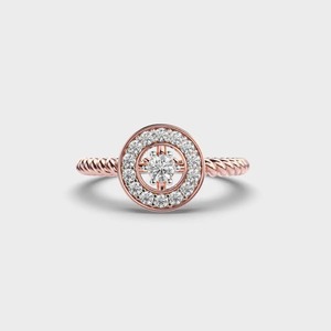 Bague solitaire en diamant de qualité supérieure avec un design intemporel, bague de fiançailles en moissanite pour les bijoux de fiançailles - Product Image 2