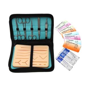Surgical Suture <b>Practice</b> Kit Silicone Suturing <b>Pad</b> Steel Instrument Set for Beginner Advanced Medical By Blush Surgical - Product Image 4