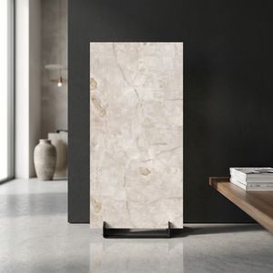 Dalle en pierre frittée Alfa Beige haute brillance 1600x3200mm aspect marbre pour murs et sols 160x320cm Plus grande taille - Product Image 5