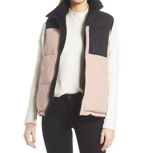 Gilet matelassé léger, imperméable, coupe-vent et écologique pour femme, de haute qualité, pliable, avec fermeture éclair, idéal pour l'hiver, style mode, OEM - Product Image 1