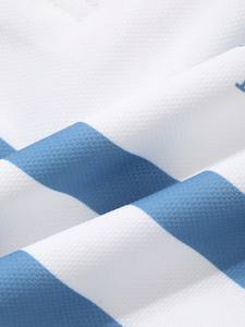 เสื้อโปโลลายทางพิมพ์ลายตัวอักษรแบบนามธรรมสำหรับผู้ชายในฤดูร้อน - Product Image 3