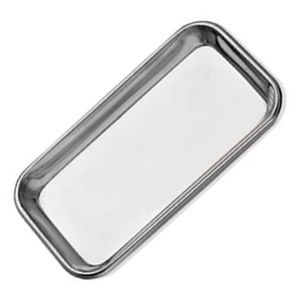Pack of 3 Manual Medical Trays Stainless Steel Rectangular Laboratory Trays <b>Small</b> Instrument Tray CE Certified 1 Year Warranty - Product Image 4