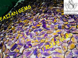 Cabujones de Ametrina Natural Hechos a Mano, Formas y Tamaños Variados, Piedras Preciosas Sueltas Certificadas, Tamaños Personalizables, Venta al por Mayor para la Fabricación de Joyas - Product Image 2