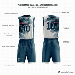 Custom High Quality Basketball Team Wear Mesh Fabric Athletic Uniform Custom Printed Sublimation Quick Dry Sportswear Uniform - Product Image 2