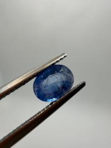 Zafiro Azul Natural, Corte Ovalado, 1.30CT, 7.5x5.5x3mm, Tratado Térmicamente, Gema Facetada con Cambio de Color de Ceilán, para Joyería - Product Image 4