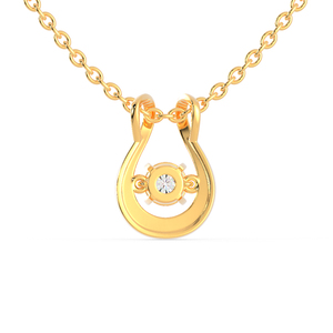 จี้เพชรโมอิสซาไนต์ทรงกลมแบบมินิมอลสำหรับผู้หญิง - Product Image 4