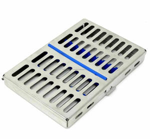 Cassette de Stérilisation Dentaire Manuelle en Acier Inoxydable de Haute Qualité Medivolve pour 10 Instruments Certifiée CE Vente en Gros - Product Image 1