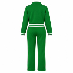 Greek Iota Phi Lambda Sorority Clothing <b>Women's</b> Casual Streetwear 2 Piece Sweat <b>Suit</b> Half Zip Sweatshirt With Wide Leg <b>Pants</b> - Product Image 6