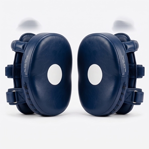 Almohadillas de Boxeo Dumela de Cuero Vacuno Azul, Equipo de Entrenamiento de Artes Marciales Resistente - Product Image 1