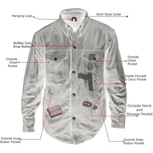 เสื้อเชิ้ตหนังแกะเคลือบแว็กซ์นุ่มพิเศษสำหรับผู้ชาย ออกแบบมาพร้อมซับในขนแกะหนานุ่ม เหมาะสำหรับฤดูหนาว - Product Image 6