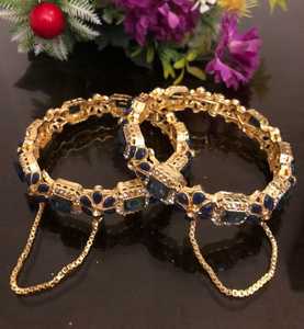 Wholesale Women's <b>Bangles</b> Fashion Jewelry <b>Sets</b> Gold Plated Designer Artificial Bracelets Fashion Accessories Collection - Product Image 4