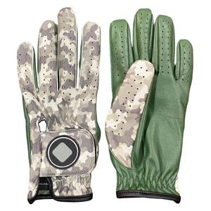 Gant de golf respirant en peau de bœuf avec zones de ventilation en maille et une prise en main douce pour les golfeurs en plein air - Product Image 1