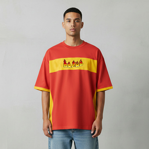 T-shirts Hip Hop pour Hommes à Épaules Tombantes, Anti-boulochage, Respirants, 100% Coton, Nouvelle Arrivée, Grammage Lourd 180 g/m², Coupe Ample - Product Image 3