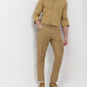 กางเกงคาร์โก้ลำลองผู้ชาย ทรงเข้ารูป สไตล์ทันสมัย มีกระเป๋าอเนกประสงค์ เอวกลาง ปิดด้วยกระดุม เหมาะสำหรับกิจกรรมกลางแจ้ง - Product Image 2