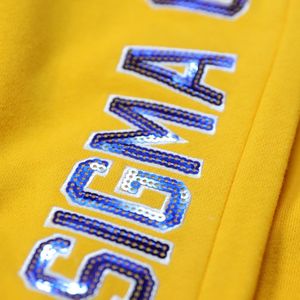 กางเกงจ็อกเกอร์ปักเลื่อม Sigma Gamma Rho สีน้ำเงินรอยัลสำหรับผู้หญิง กางเกงวอร์มลำลองแบบมีประกาย ใส่สบาย เอวยางยืด เสื้อผ้าชมรมกรีก - Product Image 6