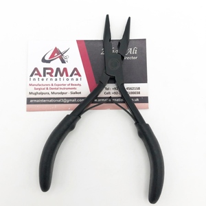 High Quality Professional Surgical Grade Stainless Steel Flat Nose Pliers for Hair Extension <b>Tape</b> Pressing Hair Extension Tools - Product Image 6
