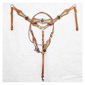 Modelo de tallado de cristal de circunferencia de cuero occidental ligero de diseño personalizado para caballete de equitación ecuestre y coraza - Product Image 4