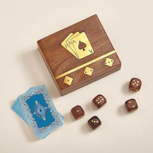 Wooden Dominoes And <b>Dice</b> Strategy Educational Family Board Game <b>Set</b> For Children Adults Home Activities - Product Image 1