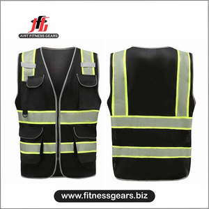 2025 High Visibility Canvas Vintage Construction <b>Safety</b> Vest Jacket Reflective Work Clothing for <b>Roadway</b> <b>Safety</b> Summer Outer - Product Image 5
