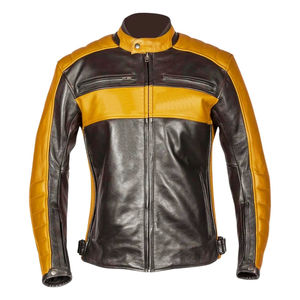 Vestes en cuir véritable pour hommes, style streetwear haut de gamme, vêtements d'extérieur en cuir véritable, style motard, manteau tendance - Product Image 5