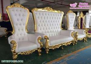 ชุดโซฟาไม้สัก7ที่นั่งสไตล์ฝรั่งเศสแกะสลักสีขาววิคตอเรียออกแบบได้ตามต้องการขนาด - Product Image 4