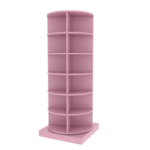 Scarpiera Girevole Rosa a 360 Gradi a 6 Livelli, Elegante Armadio Porta Scarpe Rotante a 360 Gradi - Product Image 5